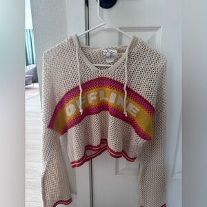 AE OFFLINE by Aerie crochet sweater. Size small. NWOT